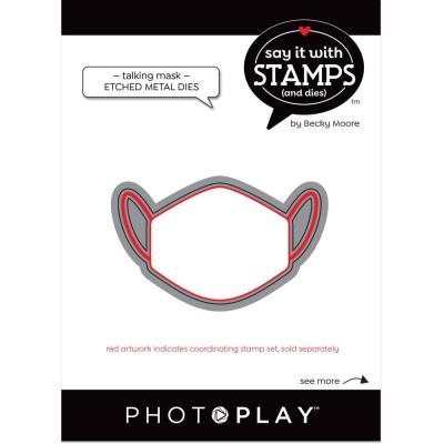 PhotoPlay Say It With Stamps Die Set - Talking Masks